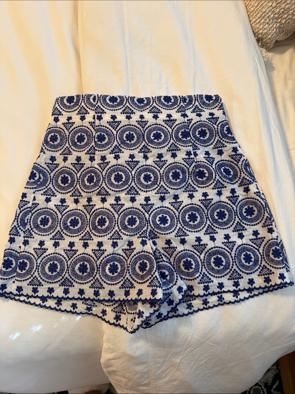 Zara Blue & White Shorts